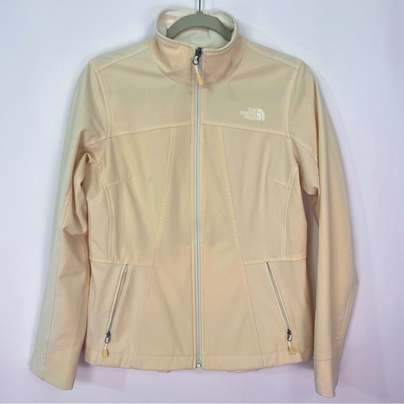 The North Face Jackets & Blazers - North Face Cream Rain Jacket Coat Zip up Sz Medium